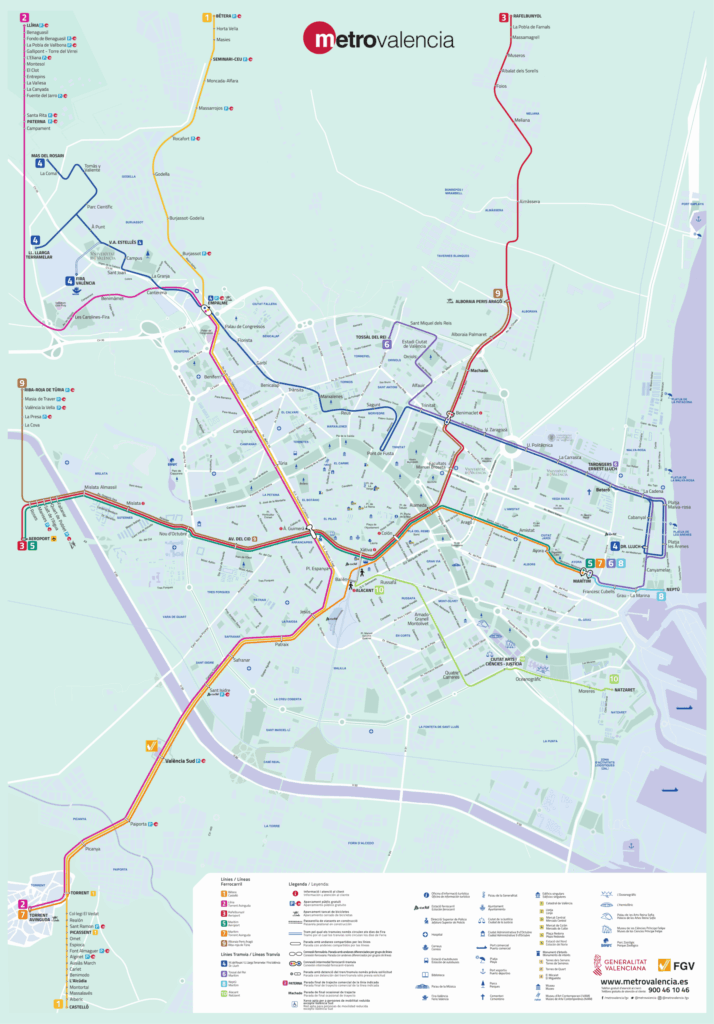 Metrovalencia - Pla general de la xarxa 2026