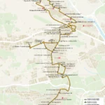 Autobús Aeropuerto de Valencia Línea -106 Metrobús - Plano