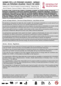 Taxi Valencia - Normativa
