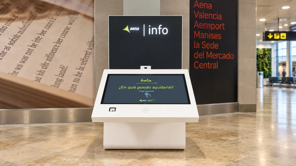 Quiosco de información del Aeropuerto de Valencia