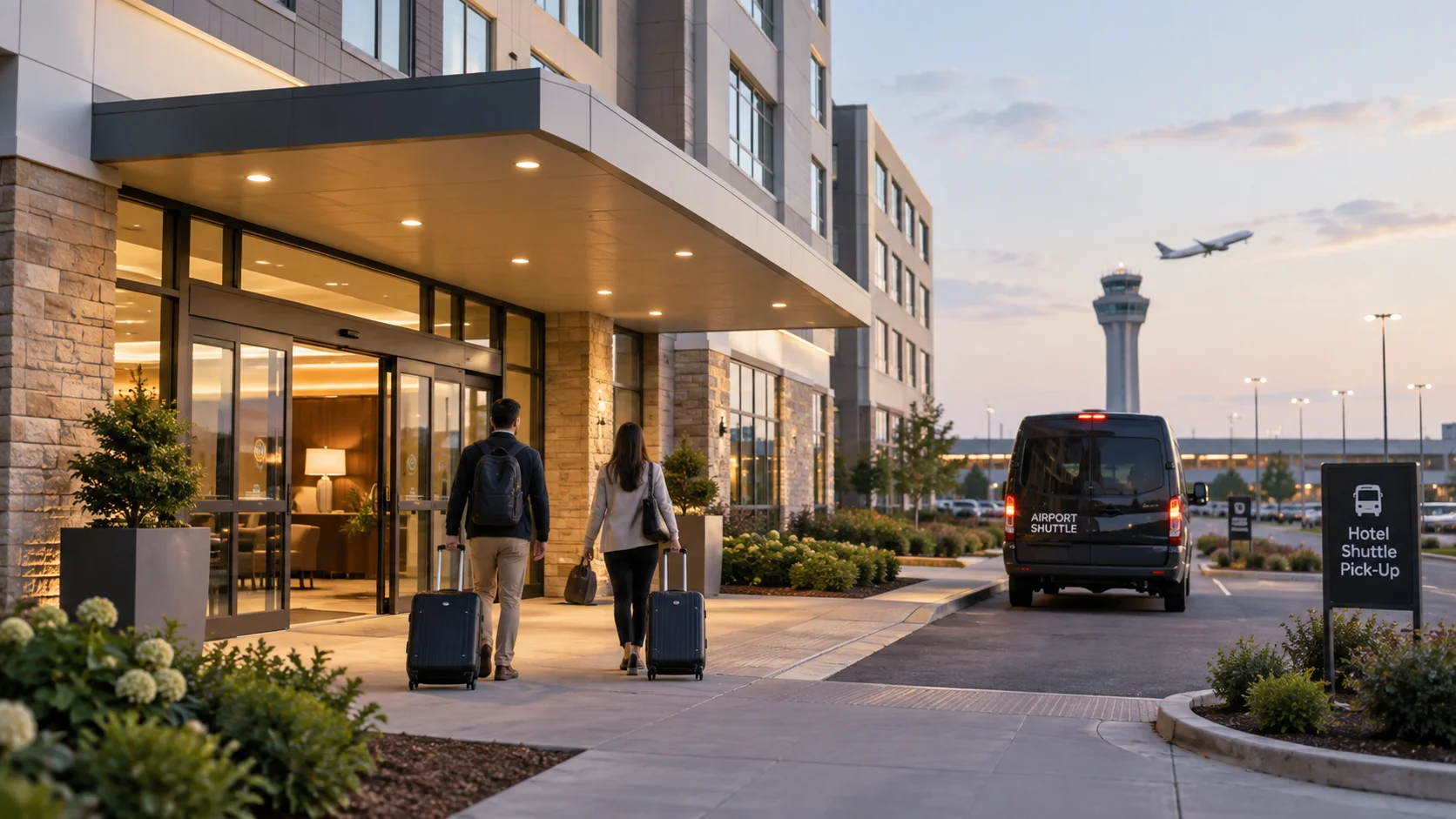 Llegada al hotel del aeropuerto